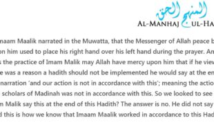 Where did Imaam Maalik place his hands during prayer and why? – Shaykh Sulaymaan Ar-Ruhaylee