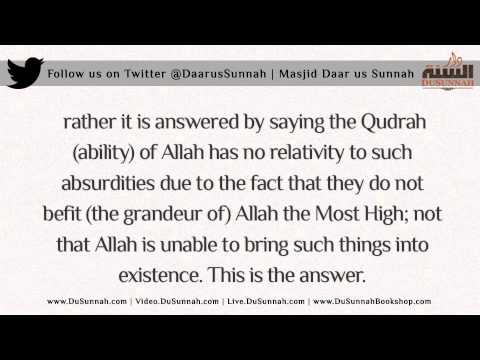 Allah is All-Able. Can He Make Another God? | Shaykh Muhammad Amaan al-Jaami