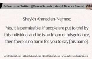 Is it Permissible to Mention the People of Innovation by Name? | Shaykh Ahmad an-Najmee