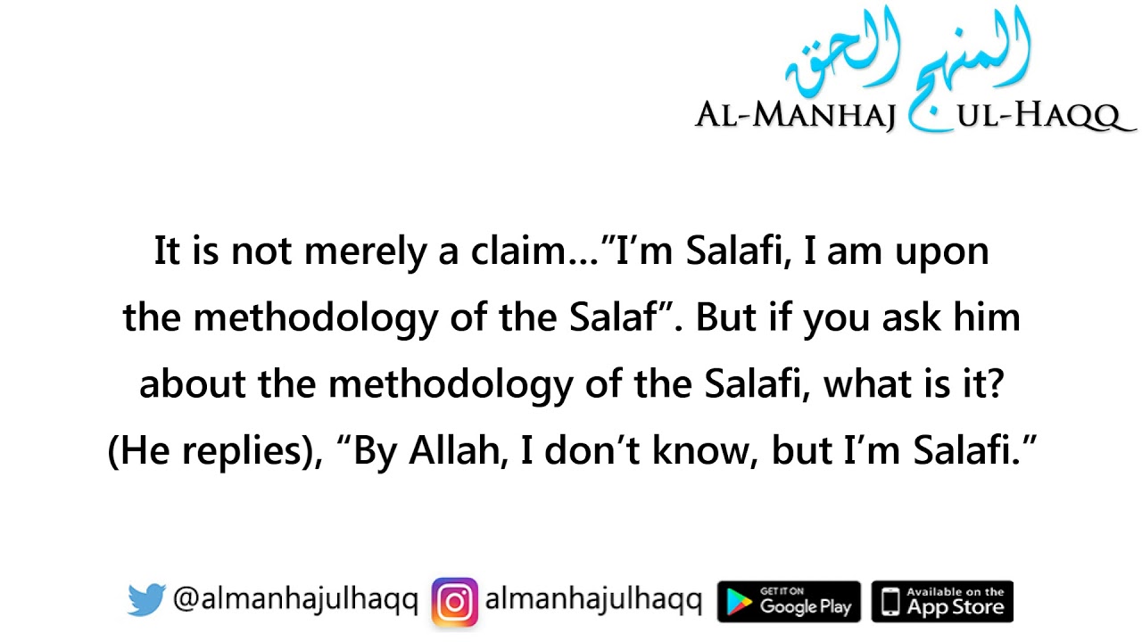 Being Salafi is based upon knowledge – By Shaykh Saalih Al-Fawzaan