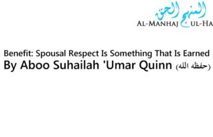 Benefit: Spousal Respect Is Something That Is Earned – By ‘Umar Quinn