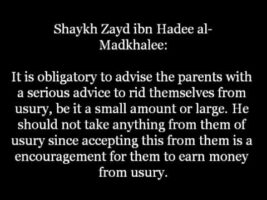 Can I take Interest Money from my Parents? | Shaykh Zayd al-Madkhalee