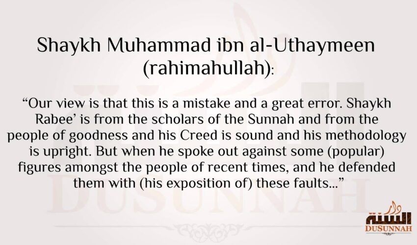 Collection of Scholars in Praise of Shaykh Rabee’ ibn Hadee al-Madkhalee