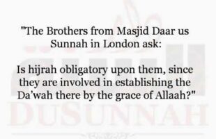 Is Hijrah Obligatory on the Brothers at Daar us Sunnah? | Shaykh Zayd al-Madkhalee