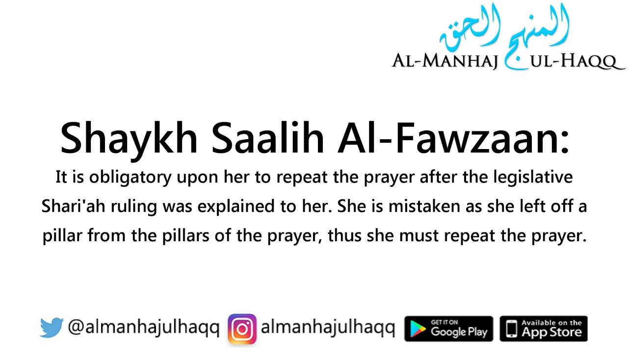Not Standing in the Obligatory Prayer While Being Able – By Shaykh Saalih Al-Fawzaan