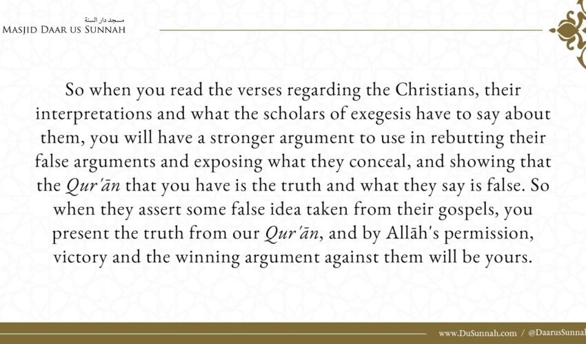 Recommend Books on Refuting the Christians – Shaykh Muhammad Bazmool