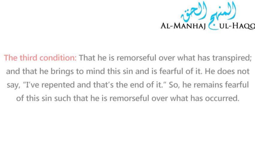 Repentance: Its Meaning And Conditions – By Shaykh Saalih Al-Fawzaan