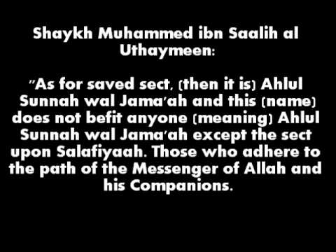 Salafiyah is the Saved Sect