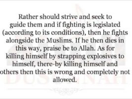 Suicide Bombing is Wrong and not Allowed | Shaykh Abdul Azeez ibn Baz