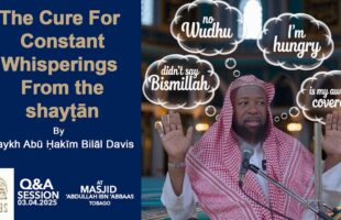 The Cure For Constant Whisperings From the shayṭān by Shaykh Abu Hakeem Bilaal Davis