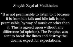 The Ruling on Listening to Music | Shaykh Zayd al-Madkhalee
