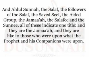 The Sunnee O you Miskeen, is a Salafee!