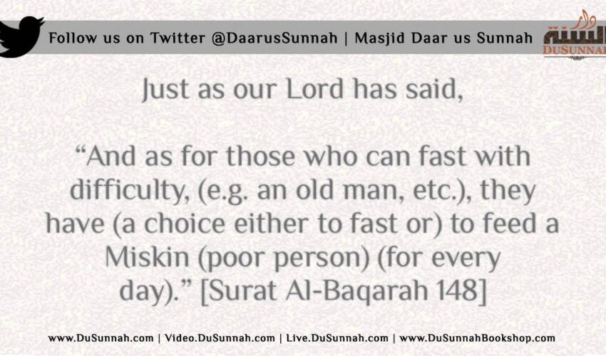 What Should a Person Do if he is Permenantly ill and Cannot Fast? – Shaykh Muqbil ibn Hadee