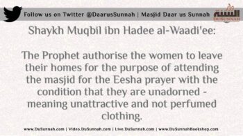Women going to the Masjid wearing Make up and Perfume | Shaykh Muqbil