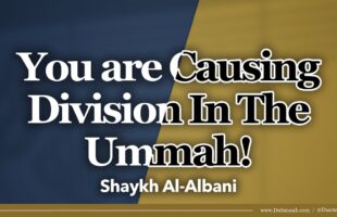 You are Causing Division In The Ummah! | Shaykh Muhammad Nasir ad-Din al-Albani