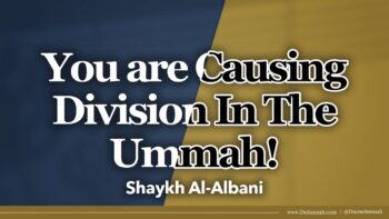 You are Causing Division In The Ummah! | Shaykh Muhammad Nasir ad-Din al-Albani