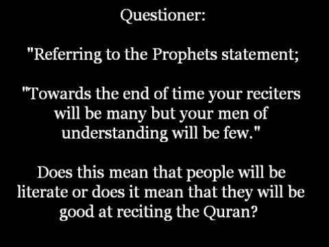 Your Reciters will be Many.