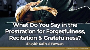 What Do You Say in the Prostration for Forgetfulness, Recitation & Gratefulness? | Shaykh al-Fawzan